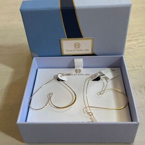 HOUSE OF HARLOW Gold Plated Heart Earrings